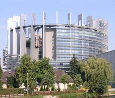 The EU Parliament building, Strasbourg