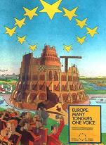 EU poster: Europe: Many tongues one voice